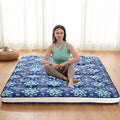 Dr.Futon Japanese Floor Futon Mattress Extra Thick Folding Roll Up Bed Topper Mat for Guest,Lounger and Tavel