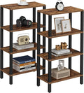 TUTOTAK Small Side Table, Narrow End Table, Skinny Sofa Table, Slim Nightstand, Couch Table, Living Room, Bed Room, Brown TB01BB0782