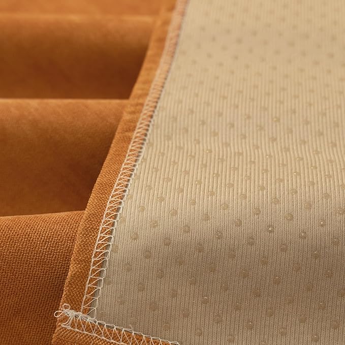STACYPIK Waterproof Orange Couch Cover for Dogs, Washable Sofa Cover for 2 Cushion Couch, Anti-Cat Scratch Furniture Protector, Anti-Slip Pet Couch Protector,Tear Resistant Futon Cover-71X102IN