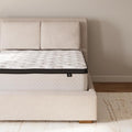 Signature Design by Ashley Queen Size Chime 12 Inch Medium Firm Hybrid Mattress with Cooling Gel Memory Foam for Pressure Relief, Fiberglass Free, Mattress In A Box