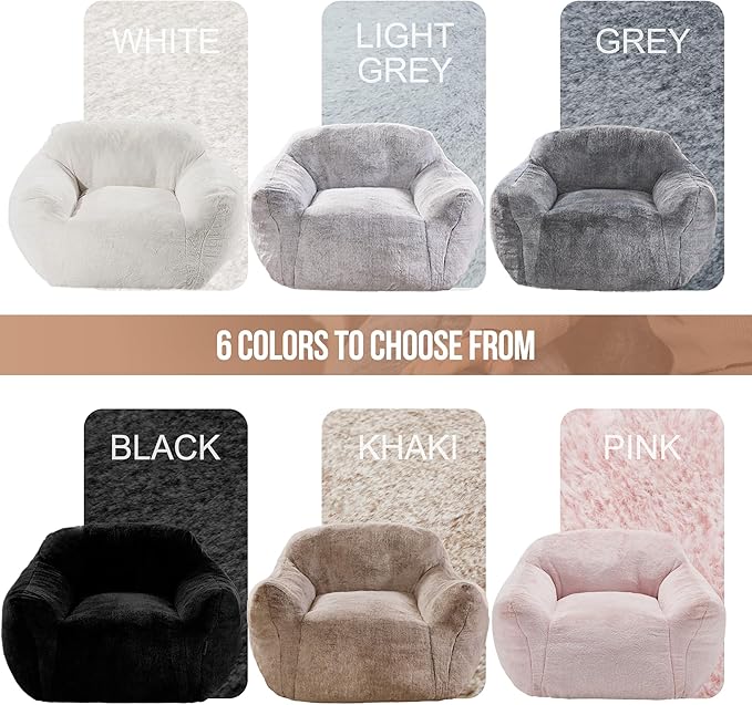 Homguava Bean Bag Chair Bean Bag Chairs for Adults Comfy Beanbag Giant Bean Bag Chair with Spacious Design Bean Bag Couch with Armrest Large Bean Bag Chair with Filler for Living Room Bedroom (Pink)