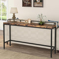 Tribesigns 70.9 inch Extra Long Sofa Table, Narrow Console Table Behind Couch, Rustic Industrial Entryway Table Skinny Hallway Table for Living Room