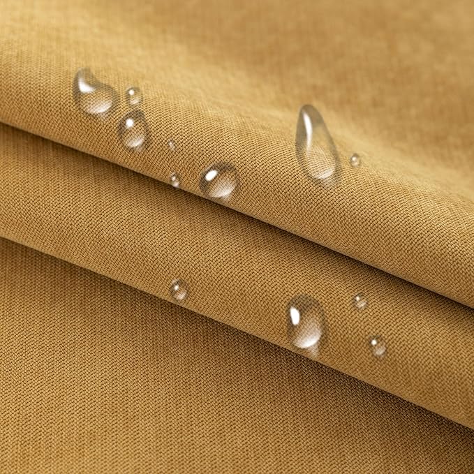 STACYPIK Durable Waterproof Couch Cover, Yellow Sofa Cover for 3 Cushion Couch, L Shaped Cover, Anti-Scratch Sofa Slipcover, Non-Slip Furniture Protector, Multi-use Sectional Couch Cover-71X134IN