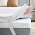 SINWEEK 3 Inch Gel Memory Foam Mattress Topper Twin Size, Ventilated High Density Pad for Back Pain, Bed Topper with Removable Soft Cover, CertiPUR-US Certified