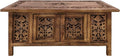 Lightnpro Handmade Wooden Coffee Table - Pre-Assembled Rectangular Foldable Living Room Centre Table with Magazine & Paper Storage, Space-Saving Design - 36 Inch Burnt Antique Finish