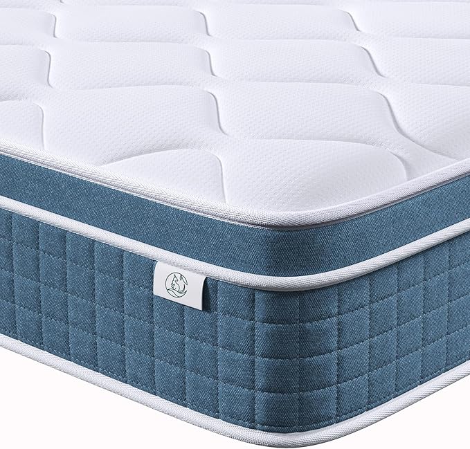 Twin XL Mattress, 12 Inch Hybrid Mattress Twin XL with Individual Pocket Springs and Pressure-Relieving Memory Foam, Breathable, Medium Firm Mattress in a Box 80"x39"x12"