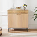 Sideboard Buffet Cabinet with Drawer, Farmhouse Coffee Bar Station Table, Kitchen Storage with Doors and Adjustable Shelves, Modern Wood Cupboard for Dining Room, Livingroom, Entryway