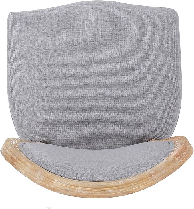 Christopher Knight Home Phinnaeus Fabric Dining Chairs, 2-Pcs Set, Light Grey
