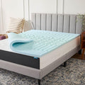 LUCID Gel Infused Memory Foam Mattress Topper – 2 Inch Mattress Topper – 5 Comfort Zones Relieve Pressure – CertiPUR-US Certified Foam - King
