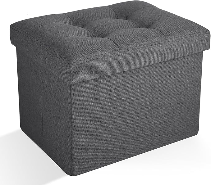 Ottoman Storage Ottoman Foot Rest Stool Foldable Bench with Storage Student Dormitory Bedroom and Entryway 16 X 12 X 12