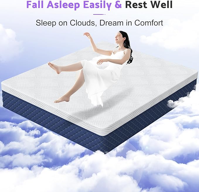 Twin XL Mattresses, 10 Inch Hybrid Twin XL Mattress in a Box, Memory Foam and Individual Pocket Spring Breathable Comfort for Sleep Supportive and Pressure Relief, CertiPUR-US, 39"*80"*10"