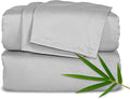 Queen Sheets by Pure Bamboo, Genuine 100% Organic Viscose Derived from Bamboo Bed Sheet Set, Luxuriously Soft & Cooling, Double Stitching, Lifetime Quality Promise (Queen, Silver Pearl)