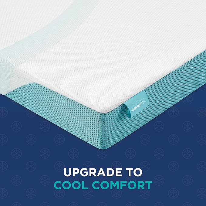 Tempur-Pedic TEMPUR-Adapt + Cooling 3-Inch California King Mattress Topper Medium Luxury Premium Foam, Washable Cover, Medium Cooling Topper,White