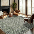 Washable Area Rug 8'x10' Retro Boho Design Non-Shedding Non-Slip Easy Care Ideal for High Traffic Areas in Living Room Bedroom Office Coffee Table Kitchen Large Carpet