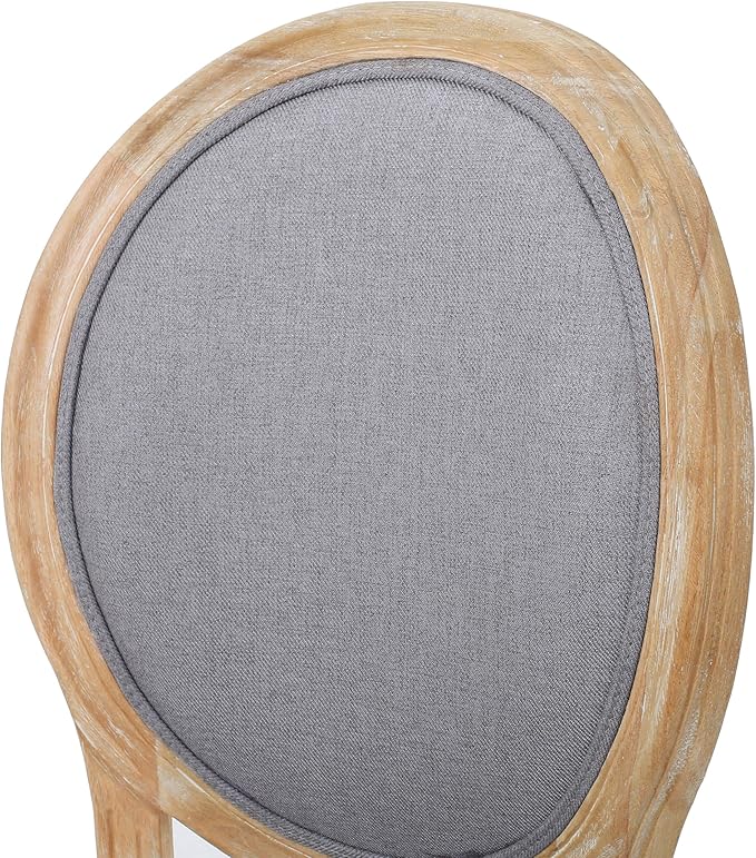 Christopher Knight Home Phinnaeus Fabric Dining Chairs, 2-Pcs Set, Light Grey