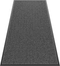 Sturdy Front Door Mat Outside Entrance, 6' x 3' All-Season All-Weather Doormat Waterproof, Stain and Fade Resistant, Natural Rubber Indoor Outdoor Welcome Door Mat Trap Dirt