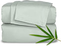 Split King Sheets by Pure Bamboo, Genuine 100% Organic Viscose Derived from Bamboo Bed Sheet Set, Soft & Cooling, Double Stitching *Not for Split Top (Split King, Sea Glass)