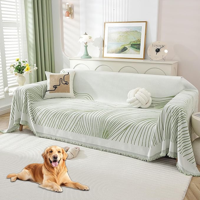 Non Slip Sofa Covers Couch Covers for 3 Cushion Couch Sofa Pet Friendly Washable Couch Covers for Sofa, Soft Thick Sectional Couch Covers L Shape Furniture Protector for Kids, Dogs 71" X118"
