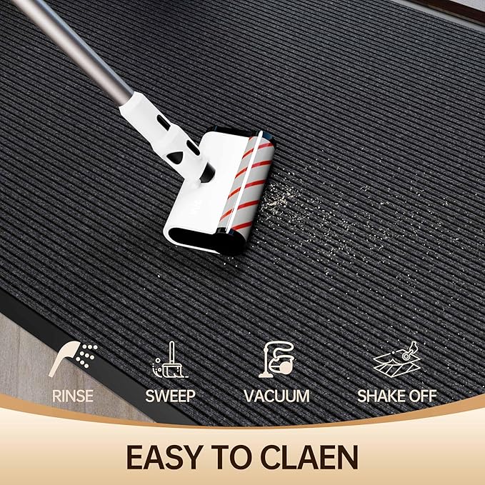 Amyracel Front Door Mat Indoor Outdoor Entrance, 48'' x 96'' All-Season Waterproof Heavy Duty Doormat for Outside Entry, Stain and Fade Resistant, Low Profile, Easy Clean Patio Entryway Mat