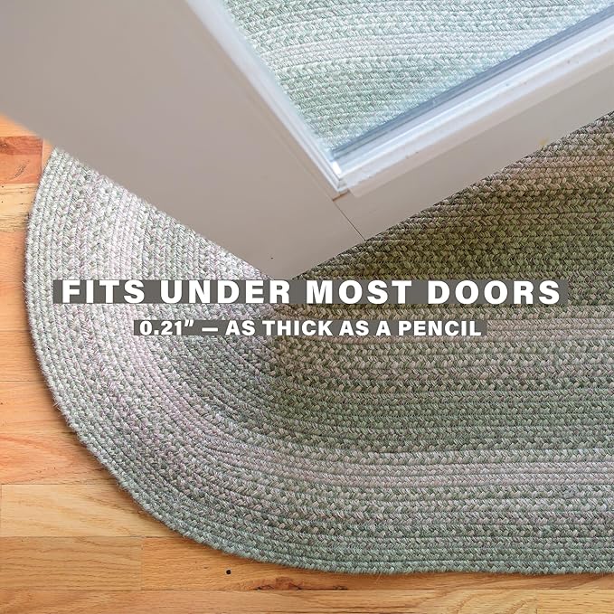 Homespice Grassland Jute Braided Rugs Runners 22x72 - Rustic Sage Green Runner Rug for Kitchen and Hallway