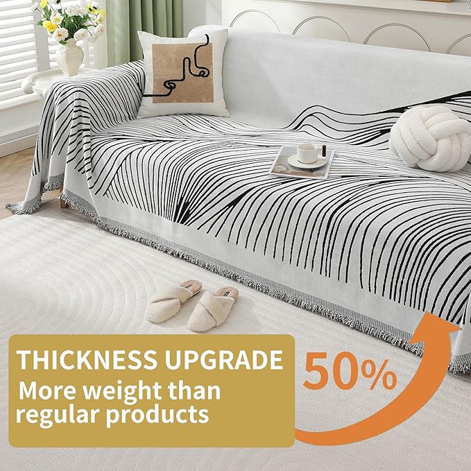 Non Slip Sofa Covers Couch Covers for 2 Cushion Couch Sofa Pet Friendly Washable Couch Covers for Sofa, Soft Thick Sectional Couch Covers L Shape Furniture Protector for Kids, Dogs 71" X102"