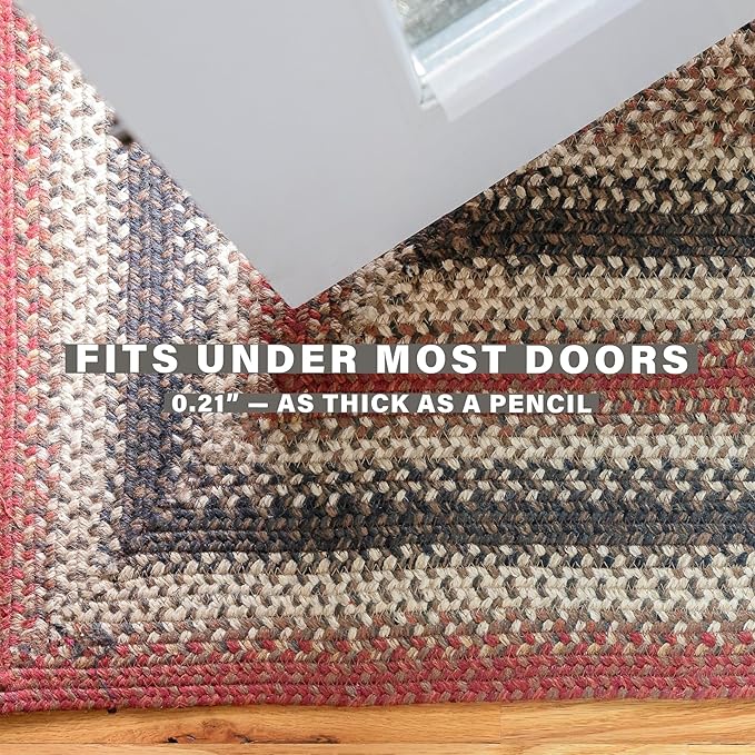 Homespice Chester Braided Area Rugs 4x6' Oval - Ideal Braided Country Rug