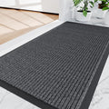 Amyracel Front Door Mat Indoor Outdoor Entrance, 36" x 48" All-Season Waterproof Heavy Duty Doormat for Outside Entry, Stain and Fade Resistant, Low Profile, Easy Clean Patio Entryway Mat