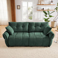 Modern Chenille Fabric 2-Seat Loveseat Sofa, Premium Upholstery Living Room Couch with Tufted Backrest & Comfortable Armrests and High-Resilience Memory Foam Cushions,Green
