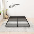 6 Inch California King Bed Frames No Box Spring Needed Heavy Duty Metal Cal King Platform for Mattress Foundation, Noise Free, Easy Assembly, Black