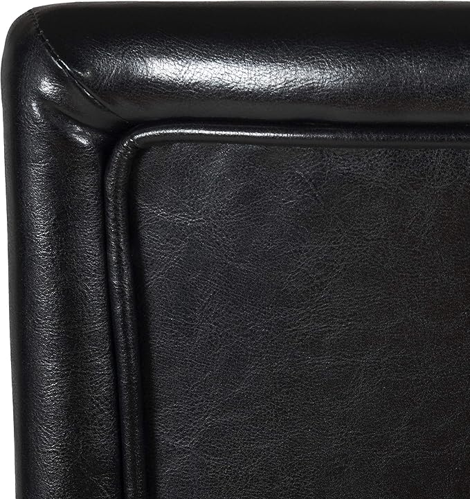 Homepop Home Decor | Classic Counter Height Bar Stools | 29 Inch Bar Stools | Decorative Home Furniture (Black) Single Pack