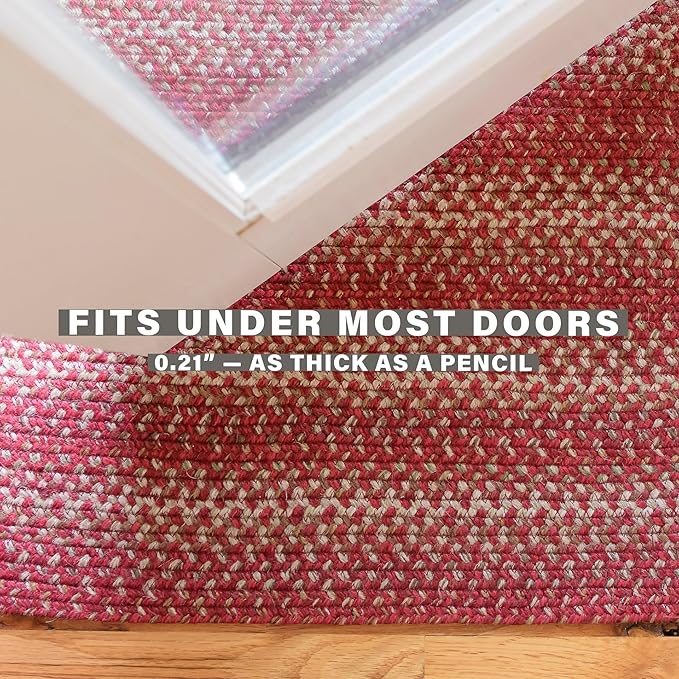Homespice Apple Pie Jute Red 6x9' Braided Rug for Living Room, Bedroom Rug and Dining Room. Pet Friendly. Decor Styles- Farmhouse Rug, Rustic, Vintage, Cottage, Primitive, Country, Boho Rug