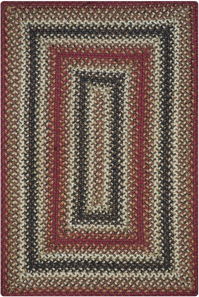 Homespice Chester Braided Rugs Country Style 27x45 The Ideal Red Kitchen Rug