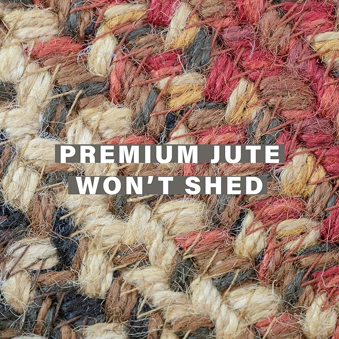 Homespice Chester Braided Rugs Country Style 27x45 The Ideal Red Kitchen Rug