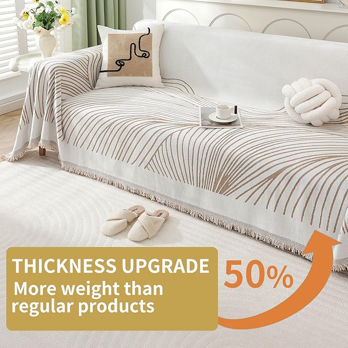 Non Slip Sofa Covers Couch Covers for 3 Cushion Couch Sofa Pet Friendly Washable Couch Covers for Sofa, Soft Thick Sectional Couch Covers L Shape Furniture Protector for Kids, Dogs 71" X134"