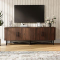 Christopher Knight Home Saral Modern 66 Inch TV Stand for TV up to 70 inch, TV Entertainment Center with Storage Adjustable Shelf, Wooden TV Console Table with Storage for Living Room, Chestnut Brown