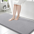 OLANLY Thick Memory Foam Bath Mat Rug 59x24, Extra Soft Absorbent Bathroom Rug, Quick Dry, Machine Washable Bath Mats, Non-Slip, Carpet for Bathroom Floor, Tub and Shower, Home Decor Accessories, Grey
