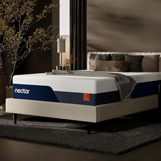Nectar Ultra 15“ Full Mattress - Medium Firm - Cooling Fibers & Temperature Regulating Material - 4” Pressure Relief Layer - Zoned Ergonomic Support Layer - 365-Night Mattress Trial