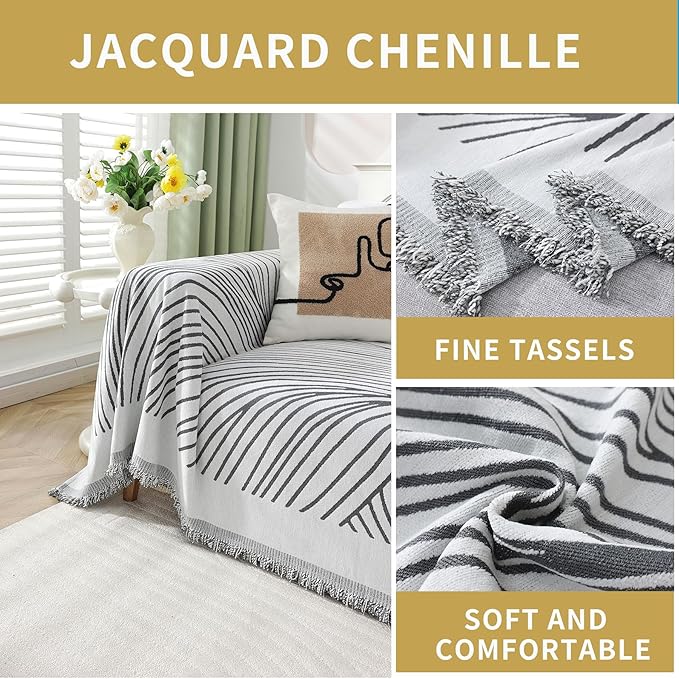 Non Slip Sofa Covers Couch Covers for 2 Cushion Couch Sofa Pet Friendly Washable Couch Covers for Sofa, Soft Thick Sectional Couch Covers L Shape Furniture Protector for Kids, Dogs 71" X102"