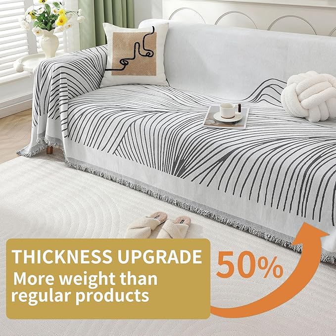 Non Slip Sofa Covers Couch Covers for 2 Cushion Couch Sofa Pet Friendly Washable Couch Covers for Sofa, Soft Thick Sectional Couch Covers L Shape Furniture Protector for Kids, Dogs 71" X102"