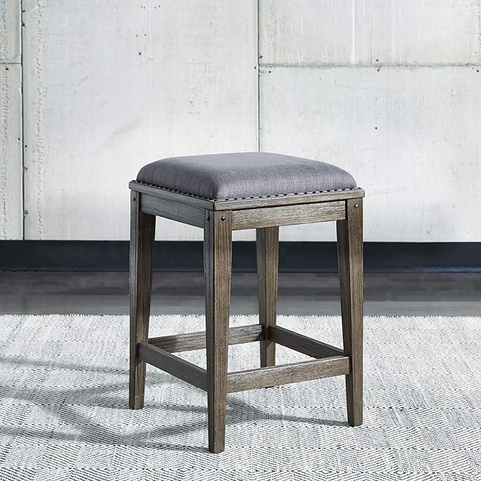 Liberty Furniture Industries Sonoma Road Console Stool, W17 x D17 x H26, Light Brown