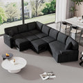 126" Extra Large Pull-Out Sofa Bed with Drop-Down Cup Holder Tables,L-Shaped Sectional Couch W/Charging Device,Convenient Sleeper Furniture Set for LivingRoom Apartment,Beige Chenille