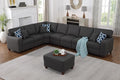 Leio Sectional Modular Sofa with Ottoman for Living Room, Apartment, Bedroom, Office, Dorm