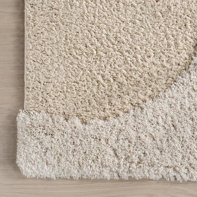 nuLOOM Gloria Abstract Shag Area Rug, 10x14, Beige