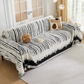 HAOMAIJIA Boho Sofa Covers Couch Covers for 3 Cushion Couch Sofa Pet Friendly Soft Thick Non Slip Couch Cover for Dogs Washable Sectional Couch Covers L Shape Furniture Protecto (XF-Black, 71"x118")
