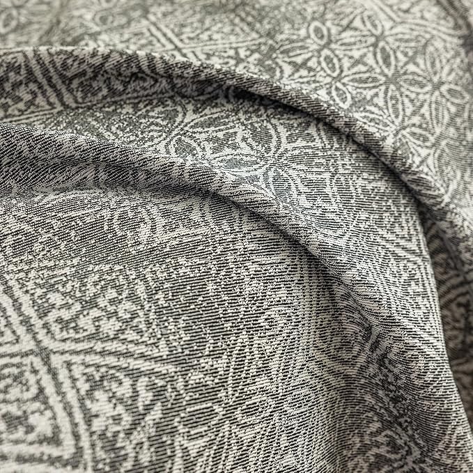 STACYPIK Geometric Pattern Sofa Cover Blanket, Black Couch Throw for Living Room, Couch Covers for Dogs, Washable Furniture Protector for 3 Cushion Sofa with Tassel, Anti-Slip Throw Cover-71X150IN