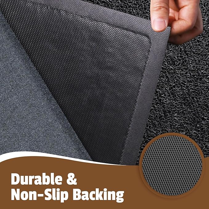 Front Door Mat Outside Entrance, 72" x 48" Doormat Outdoor Indoor Entrance, Non Slip Indoor Mats for Entryway, Heavy Duty Waterproof Low Profile Welcome Mat for Entry, Patio, High Traffic Areas