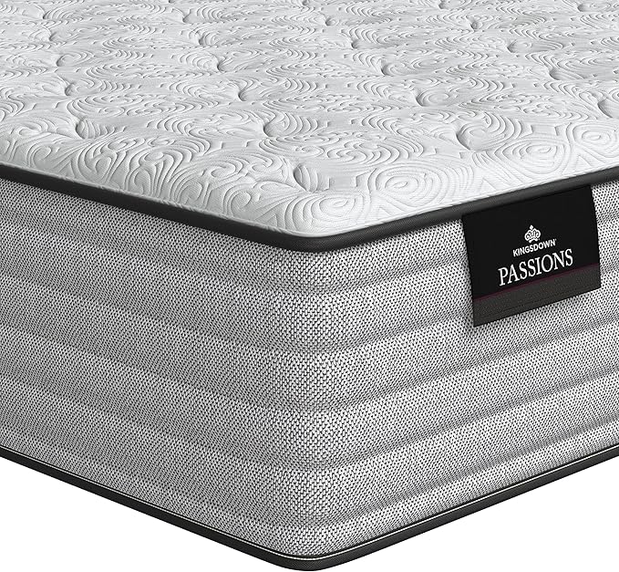 Kingsdown Passions Aspiration 14" Plush Hybrid Mattress, King, Tan