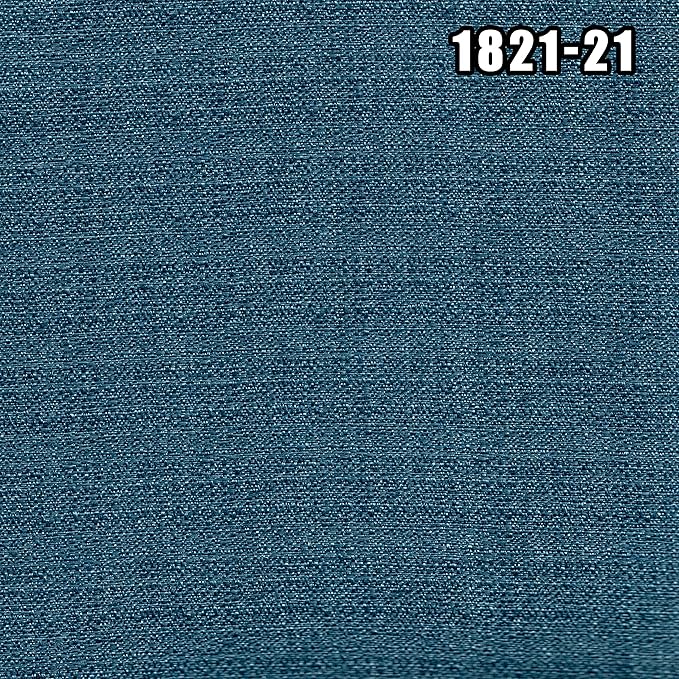 East West Furniture VEP7T21 Verona Parson Kitchen Chairs - Nailhead Trim Blue Color Linen Fabric Upholstered Dining Chairs, Set of 2, Jacobean